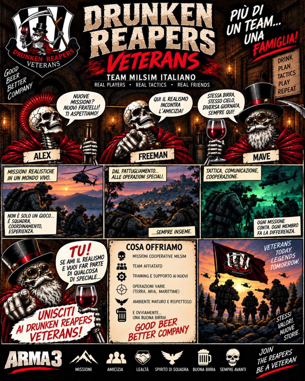 Drunken Reapers Veterans - Official banner